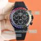 Swiss Grade Copy Rolex Daytona BLAKEN Rainbow Black Rubber Band 40mm (3)_th.jpg